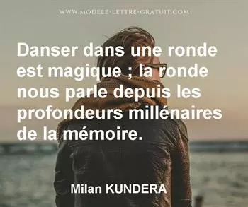 Citation de Milan KUNDERA