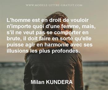 Citation de Milan KUNDERA