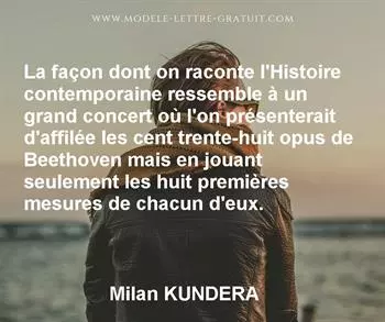 Citation de Milan KUNDERA