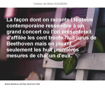 Citations Milan KUNDERA