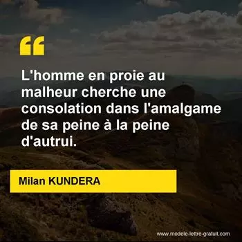 Citation Milan KUNDERA