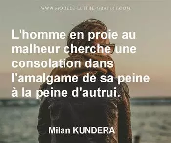 Citation de Milan KUNDERA