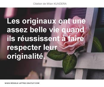 Citations Milan KUNDERA