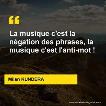 Citation Milan KUNDERA