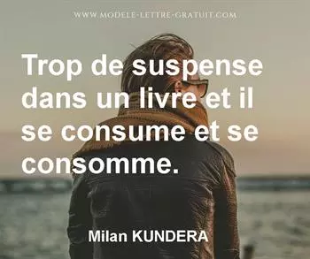 Citation de Milan KUNDERA
