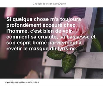 Citations Milan KUNDERA