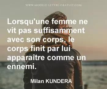 Citation de Milan KUNDERA