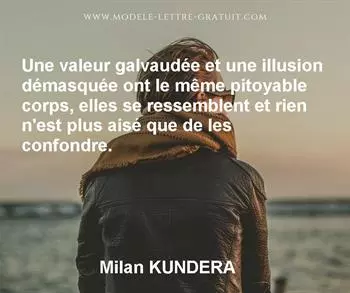 Citation de Milan KUNDERA