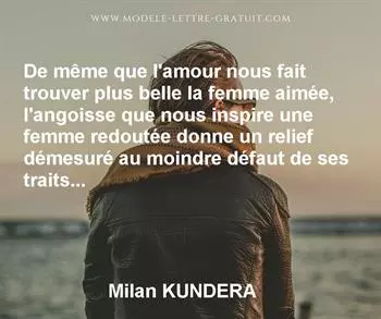 Citation de Milan KUNDERA