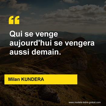 Citation de Milan KUNDERA