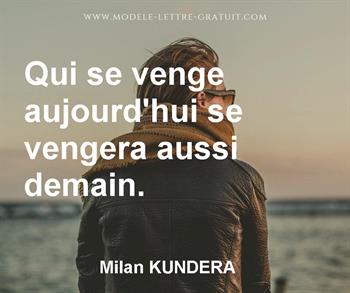 Citation de Milan KUNDERA