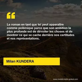 Citation Milan KUNDERA