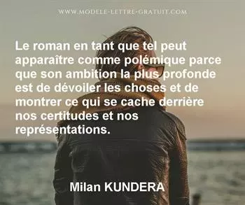 Citation de Milan KUNDERA