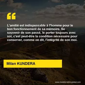 Citation Milan KUNDERA