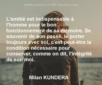 Citation de Milan KUNDERA
