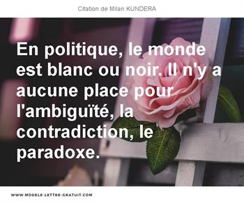 Citations Milan KUNDERA