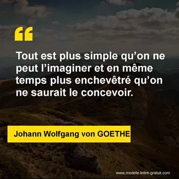 Citation Johann Wolfgang von GOETHE