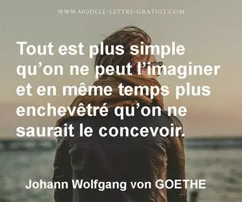 Citation de Johann Wolfgang von GOETHE