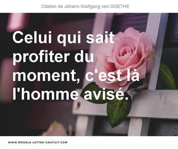 Citations Johann Wolfgang von GOETHE