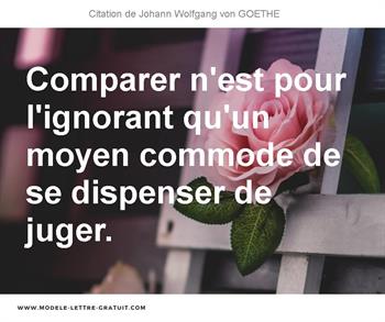 Citations Johann Wolfgang von GOETHE