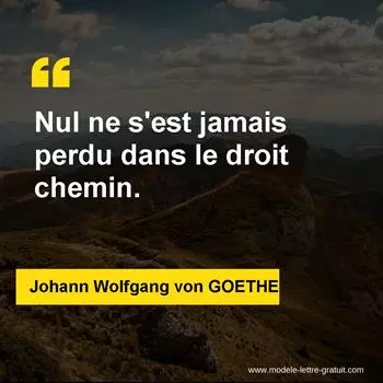 Citation Johann Wolfgang von GOETHE