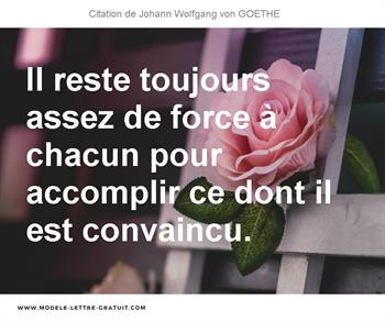 Citations Johann Wolfgang von GOETHE