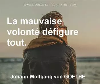 Citation de Johann Wolfgang von GOETHE