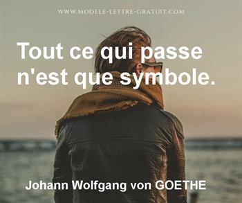 Citation de Johann Wolfgang von GOETHE