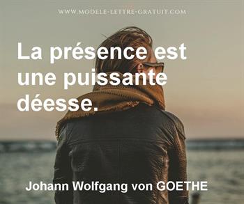 Citation de Johann Wolfgang von GOETHE