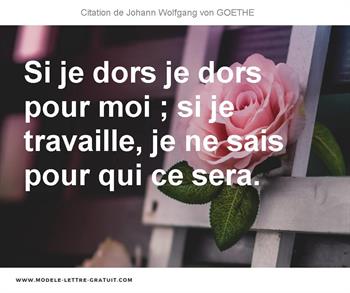 Citations Johann Wolfgang von GOETHE