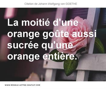 Citations Johann Wolfgang von GOETHE
