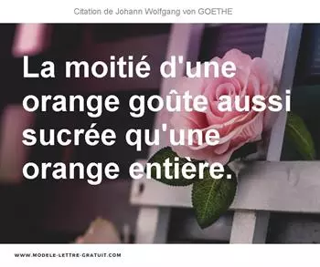 Citations Johann Wolfgang von GOETHE