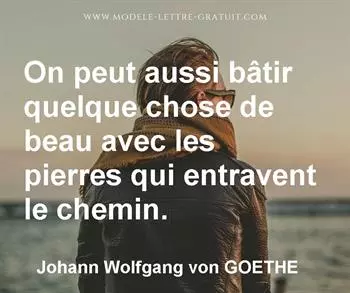 Citation de Johann Wolfgang von GOETHE