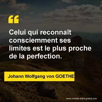 Citation Johann Wolfgang von GOETHE