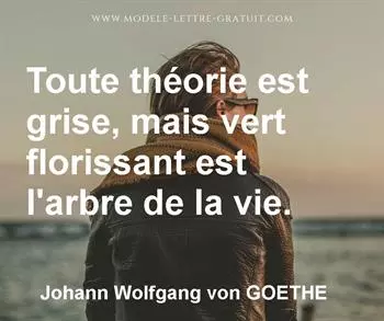 Citation de Johann Wolfgang von GOETHE