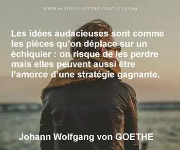 Citation de Johann Wolfgang von GOETHE