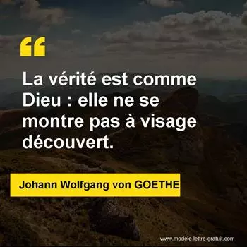 Citation Johann Wolfgang von GOETHE