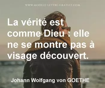 Citation de Johann Wolfgang von GOETHE