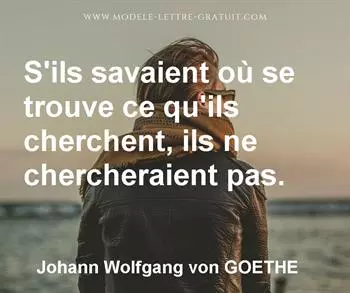 Citation de Johann Wolfgang von GOETHE