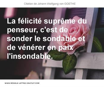 Citations Johann Wolfgang von GOETHE