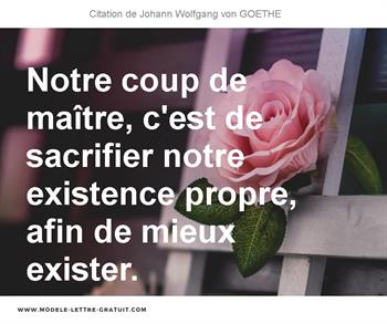 Citations Johann Wolfgang von GOETHE