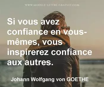 Citation de Johann Wolfgang von GOETHE
