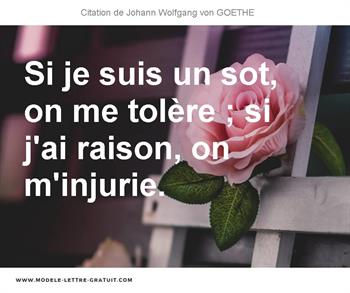 Citations Johann Wolfgang von GOETHE