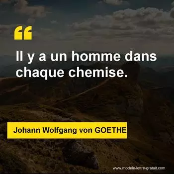 Citation Johann Wolfgang von GOETHE
