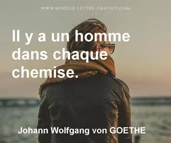 Citation de Johann Wolfgang von GOETHE