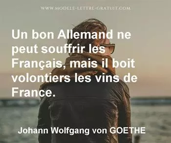 Citation de Johann Wolfgang von GOETHE