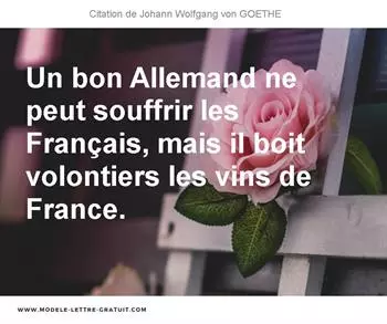 Citations Johann Wolfgang von GOETHE
