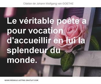 Citations Johann Wolfgang von GOETHE
