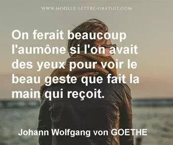 Citation de Johann Wolfgang von GOETHE