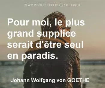Citation de Johann Wolfgang von GOETHE